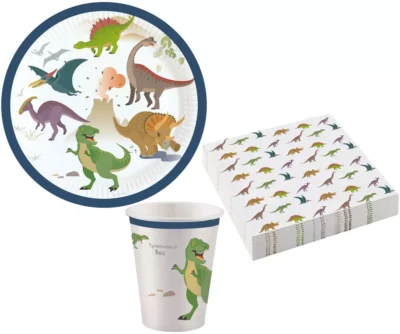 Dinosaur Party set 36 komada – tanjuri, čaše, salvete 52581