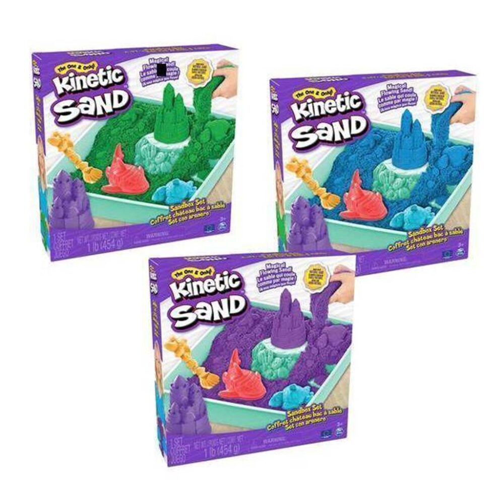 Kinetički pijesak Pješčanik i kalupi zeleni Kinetic Sand 454g