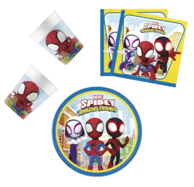 Spider Man Party Set 36 Komada – Tanjuri, čaše, Salvete 00049