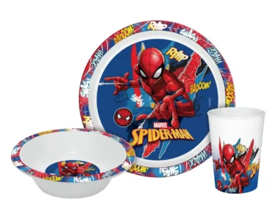 Marvel Spider-Man set za jelo 3 dijela - čaša, zdjelica, tanjur 40203