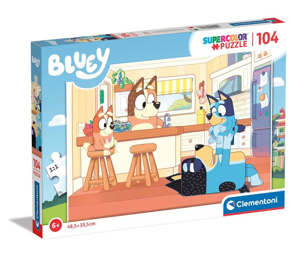 Bluey Puzzle Super Color 104 Komada Clementoni