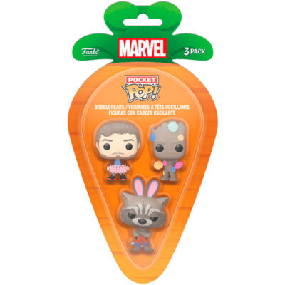 Funko POP! Carrot Pocket 3 Pack Marvel Guardians Of The Galaxy (Star Lord, Groot, Rocket)