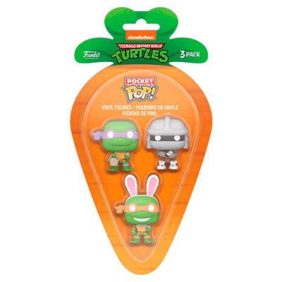 Funko POP! Carrot Pocket 3 pack Ninja Turtles Donatello, Shredder, Michelangelo