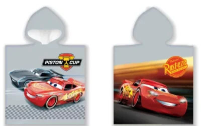 Disney Cars Piston Cup poncho ručnik 50x100 cm 14657