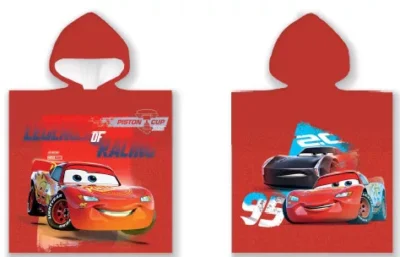 Disney Cars Racing poncho ručnik 50x100 cm 14664