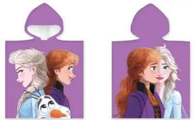 Disney Frozen Elsa, Anna I Olaf Poncho Ručnik 50x100 Cm 14671