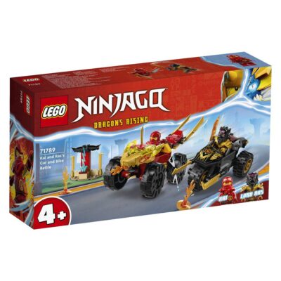 LEGO® NINJAGO® 71789 Dvoboj Kaija u autu i Rasa na motociklu