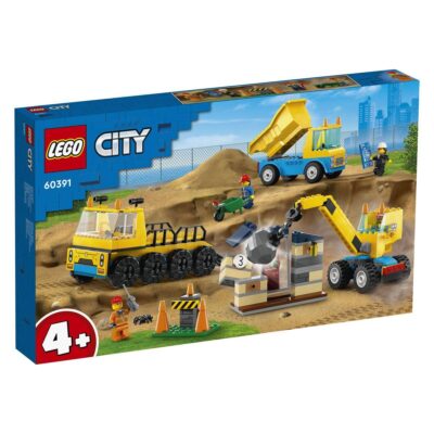 Lego City 60391 Građevinski Kamioni I Kran S Kuglom Za Rušenje