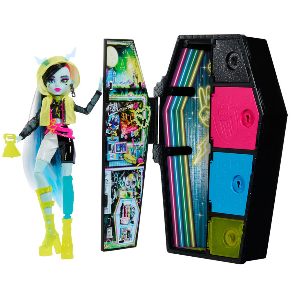 Monster High Frankie Stein Lutka Skulltimate Secrets Neon Frights HNF79