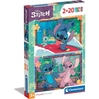 Disney Lilo & Stitch Puzzle 2x20kom Supercolor Clementoni