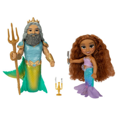 Disney The Little Mermaid Duo Pack Ariel & King Triton Gift Set Lutke 15 Cm 1