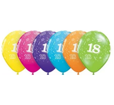 Happy Birthday 18. Pastelni Baloni 6 kom 78600