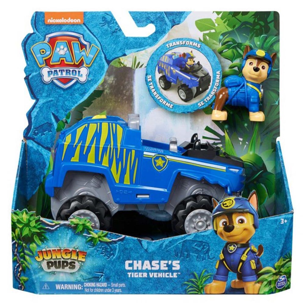 Paw Patrol Chase Jungle Figura S Tigrovim Vozilom Spin Master