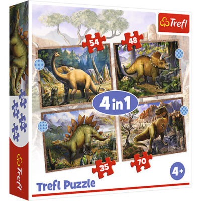 Dinosauri 4u1 Puzzle Trefl