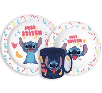 Disney Lilo and Stitch set za jelo 3 dijela - šalica, zdjelica, tanjur 33357