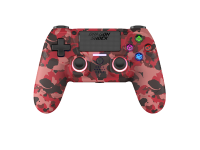 DragonShock Mizar Wirless Controller Red Camo PS4 PC MOBILE