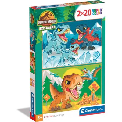 Jurassic World 2x20 Komada Supercolor Puzzle Clementoni
