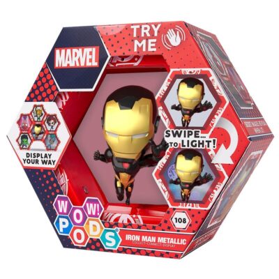 Marvel Iron Man Gold Metallic Osvjetljena Figura WOW!