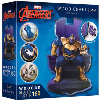 Marvel Osvetnici Thanos Na Prijestolju 160 Komada Premium Drvene Puzzle