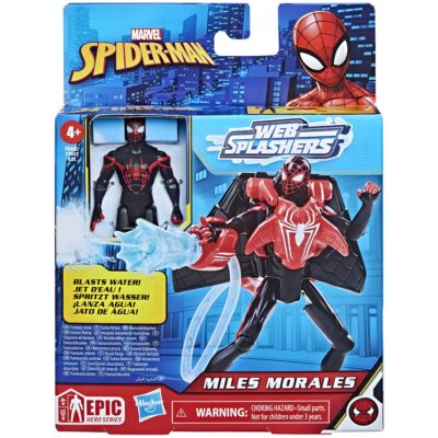 Marvel Spider-Man Web Splashers Miles Morales figura s vodenim pištoljem 10 cm