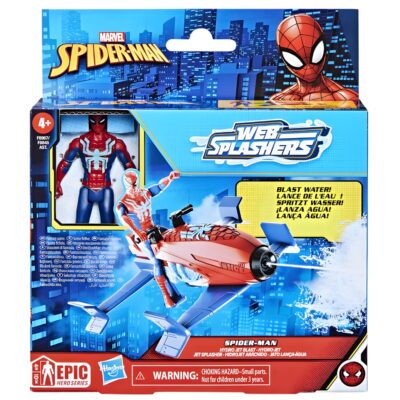Marvel Spider Man Web Splashers Spider Man Figura I Vozilo Hydro Jet