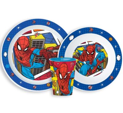 Marvel Spider-Man set za jelo 3 dijela - čaša, zdjelica, tanjur 11164
