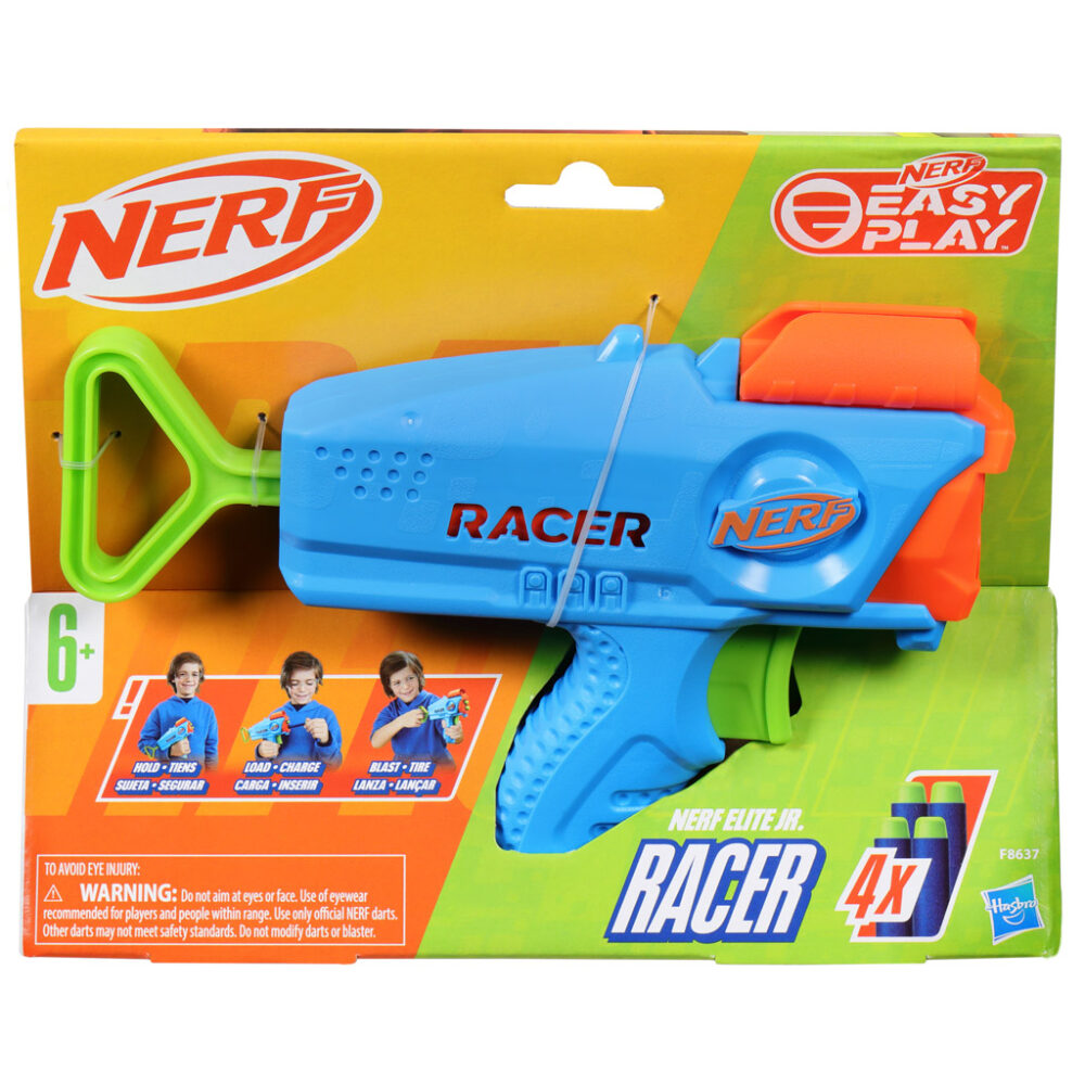 NERF Elite Junior Racer Pištolj S 4 Metka