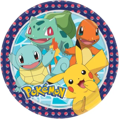 Pokémon 8 Kom Papirnatih Tanjura 23cm 67799