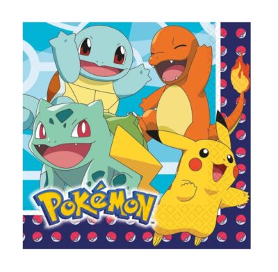 Pokémon salvete 16 komada 33x33 cm 60414