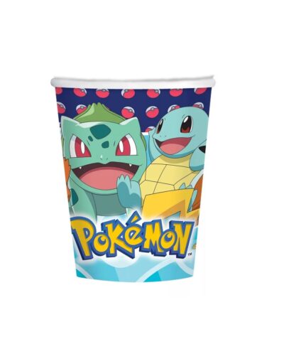 Pokémon Set 8 Kom Papirnatih čaša 250 Ml 85984