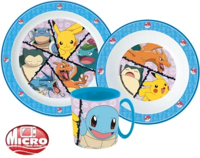 Pokémon Set Za Jelo 3 Dijela – šalica, Zdjelica, Tanjur 33355