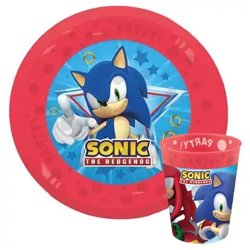 Sonic The Hedgehog Micro Premium Plastični Set Za Jelo 72084