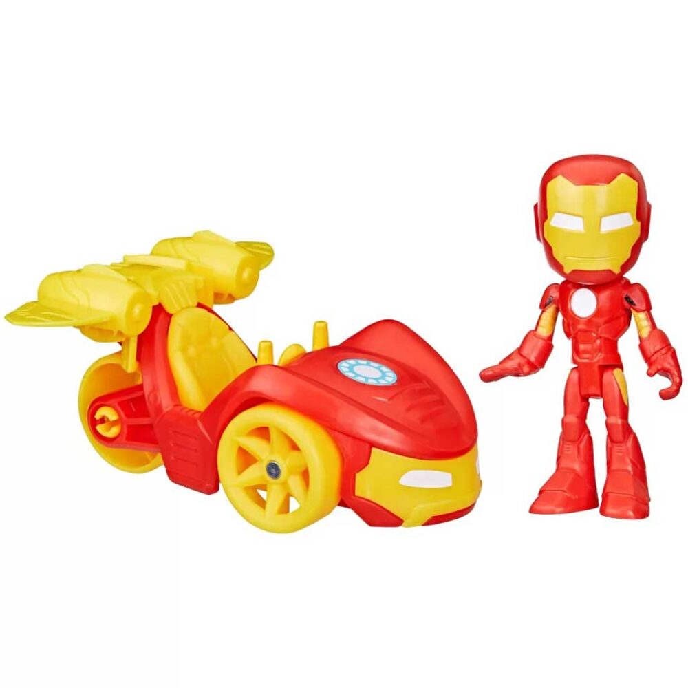 Spider Man Spiderman I Sjajni Prijatelji Iron Man S Vozilom Hasbro F6776 F7458