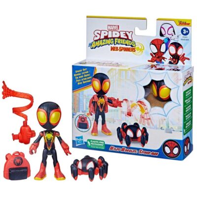 Spider Man Spiderman I Sjajni Prijatelji Miles Morales Figurica S Dodacima 10 Cm Hasbro F7257