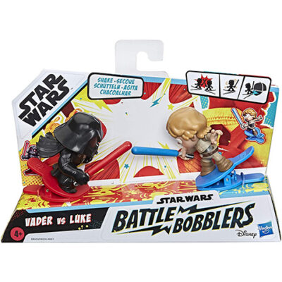 Star Wars Battle Bobblers 2 Pack Figure Vader Vs Luke