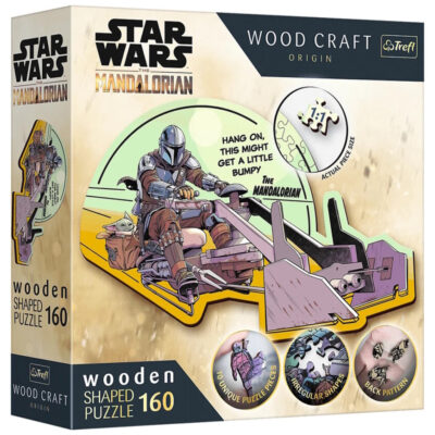 Star Wars Mandalorian Drvene Puzzle 160 Komada Trefl
