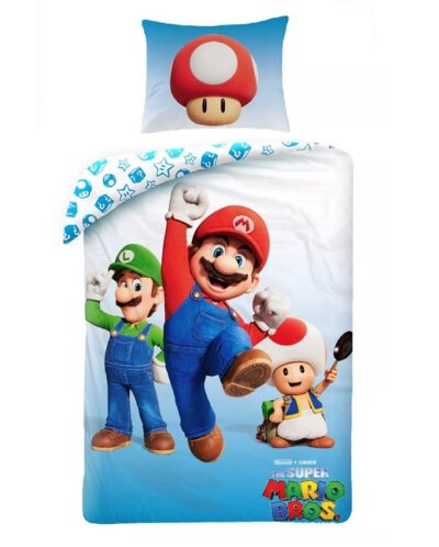 Super Mario Posteljina 140x200 Cm, 70x90 Cm 08300 1
