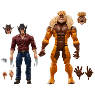 Wolverine 50th Anniversary Marvel Legends 2 Pack Sabretooth & Logan Akcijske Figure 15 Cm