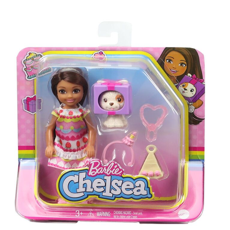 Barbie Chelsea Lutka U šarenoj Haljini 13 Cm GRP71 1