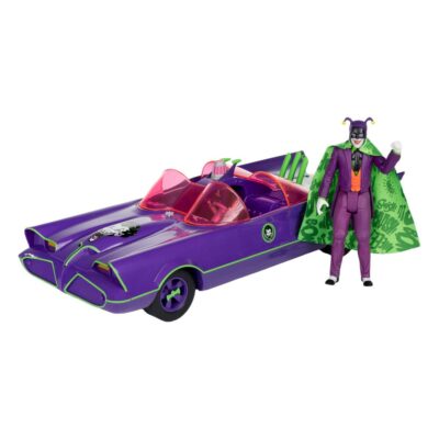 DC Retro Action Figure with vehicle Batman 66 Batmobil with Joker (Gold Label) 15017