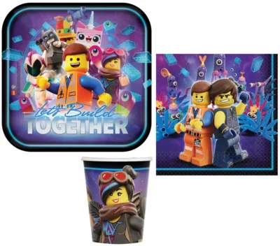 Lego Adventure Movie Party set 32 komada – tanjuri, čaše, salvete 70189