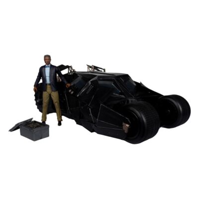 DC Multiverse Vehicle Tumbler With Lucuis Fox (The Dark Knight) (Gold Label) 45 Cm 15193