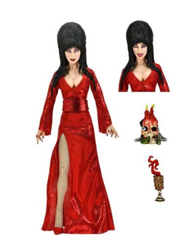 Elvira Mistress Of The Dark Clothed Red Fright And Boo 20 Cm Neca 56080