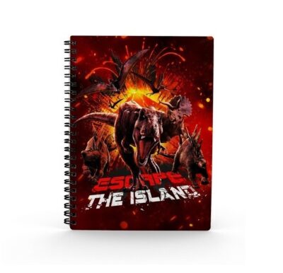 Jurassic World Escape Lenticular A5 Notebook bilježnica