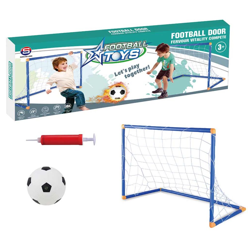 Nogometni Gol 45x32x25 Cm S Loptom I Pumpom