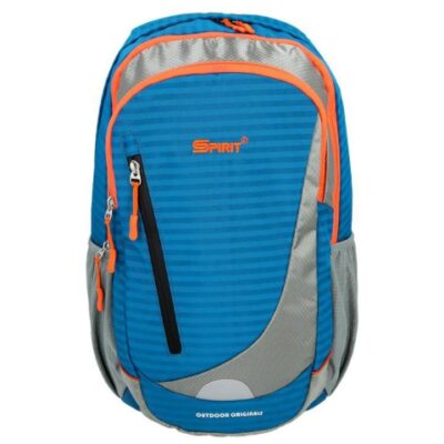 Spirit Stilo Plavo-Sivo-Narančasta školska torba - ruksak