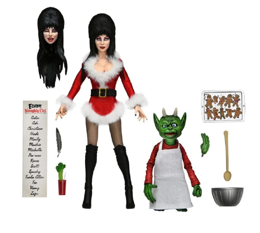 Xmas Elvira Mistress Of The Dark Clothed Akcijska Figura 20 Cm Neca 56081