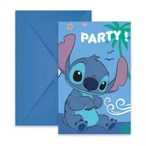 Disney Lilo And Stitch 6 Kom Party Pozivnica S Kuvertom 69175