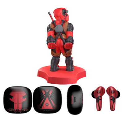 Marvel Deadpool Wireless Headphones & Mini Cable Guy