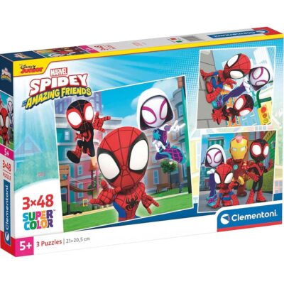 Marvel Spidey Puzzle 3x48 Kom Supercolor Clementoni